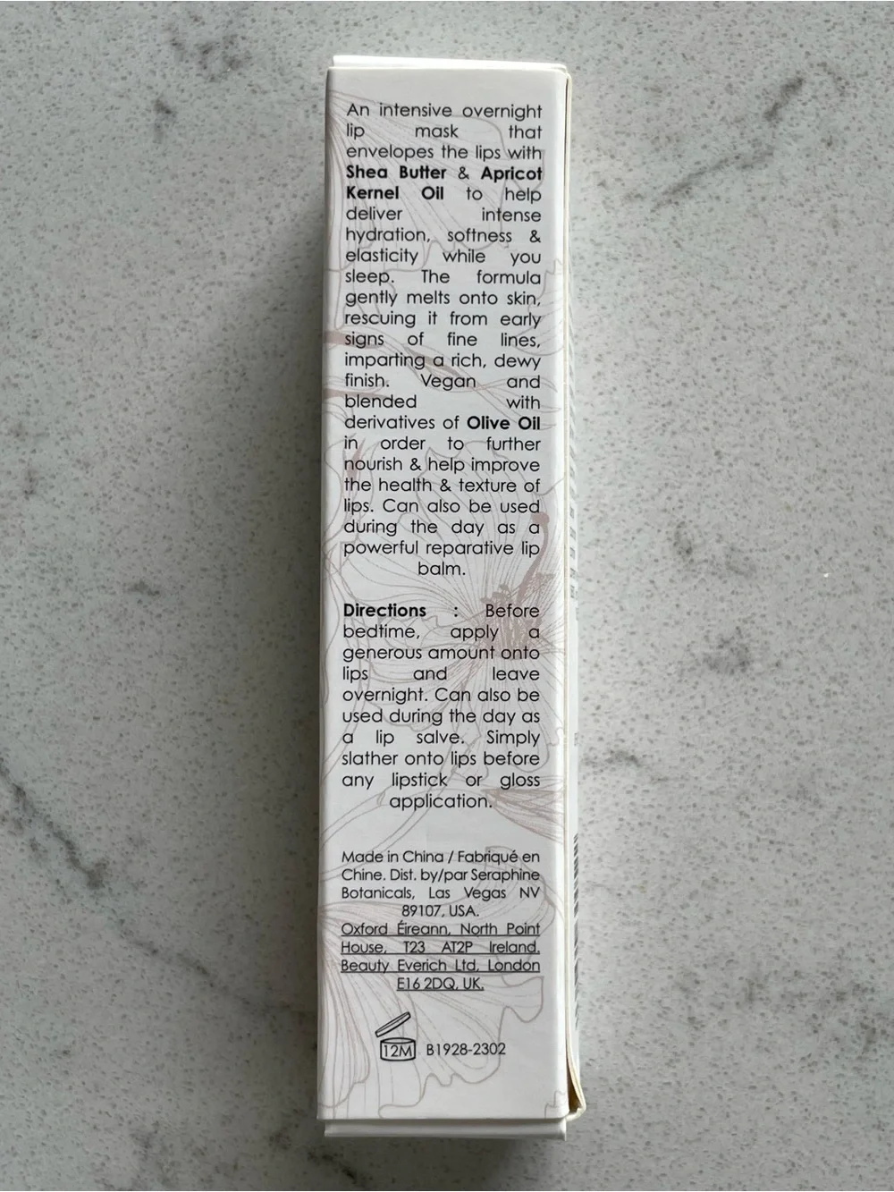 Saraphine Botanicals Fruit Butter Lip Mask - Original